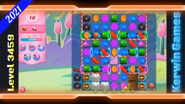 Candy Crush Saga Level 3459 - No Boosters - 33 moves (2021)