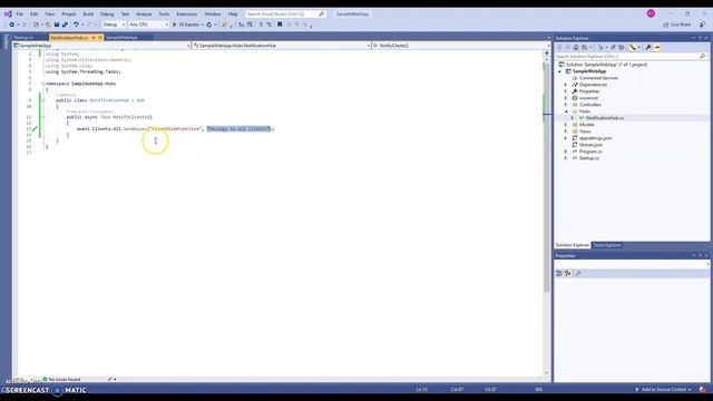 ASP.NET Core 2.2 using SignalR for Real-time Web Applications - Part 01