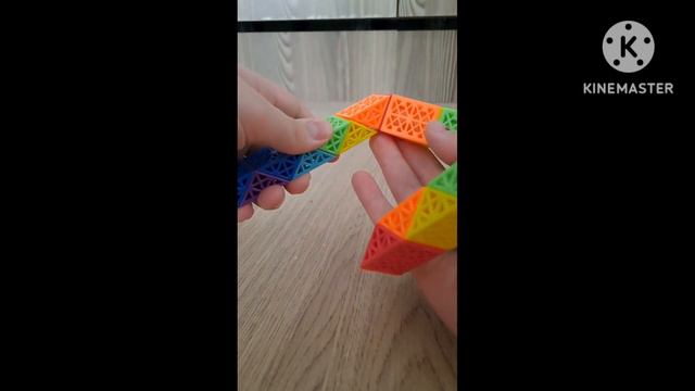 Как собрать сферу наизнанку из змейки 72 детали !