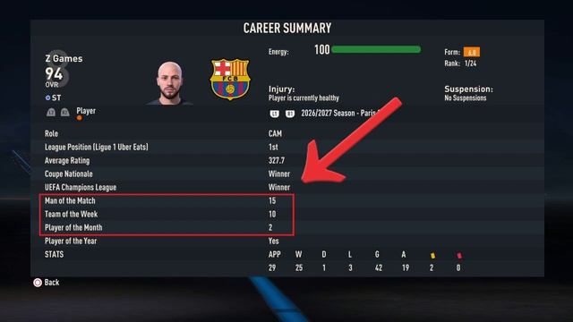 Win PLAYER OF THE YEAR (Ballon D'or) in FIFA 23 Career Mode
