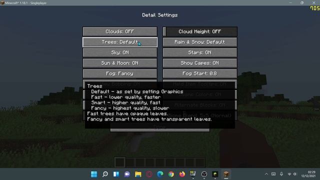 Minecraft Java 1.18.1 Best Optimal OptiFine Settings for More FPS Boost Performance Settings