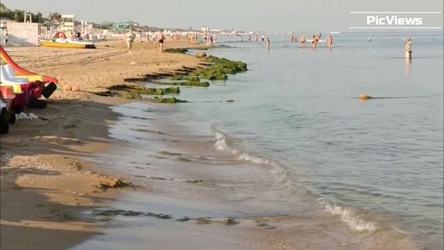 Анапа пляж Джемете сегодня 20 июля 2024. Какая погода сейчас, обстановка на пляже и море