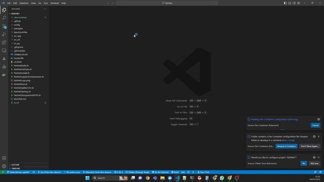 Running NErlNet inside vscode and docker container
