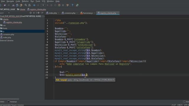 Crud PHP MYSQL AJAX Bootstrap's part 1