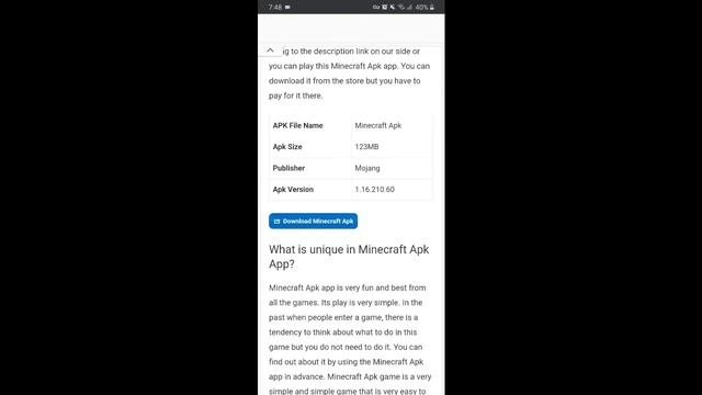HOW TO DOWNLOAD MINECRAFT IN ANDROID FOR FREE | VERSION 1.16.3