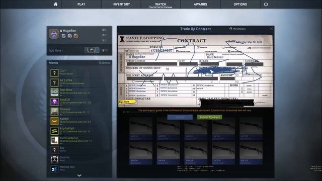 CS:GO - Cheap Trade Up Contract! (Almost No Loss)