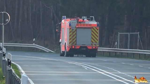 FEUERWEHR OLPE - Waldbrand-GROßÜBUNG  EINSATZFAHRTEN  Pendelverkehr mit Tanklöschfahrzeugen!