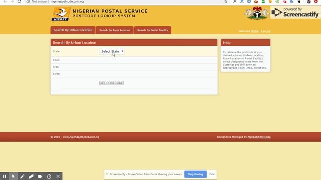 How to search for Nigerian postal codes