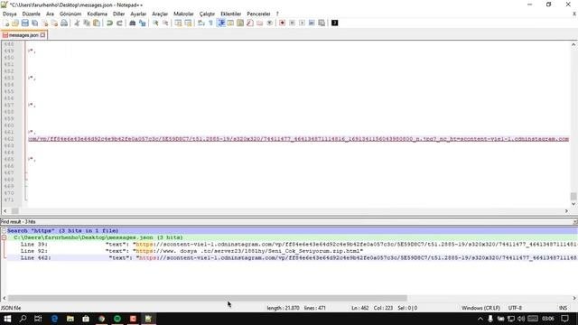 JSON dosyası nasıl açılır? Instagram JSON dosyası açma!