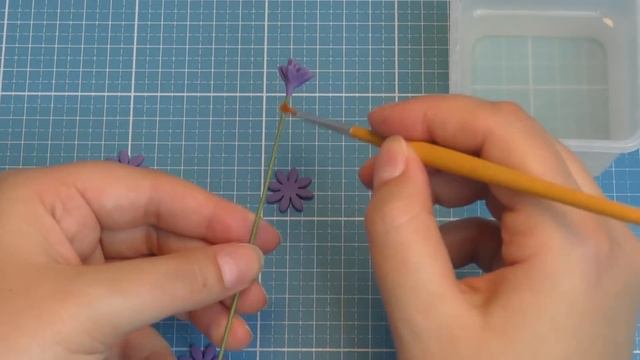 Lavendel aus Blütenpaste / Lavender Tutorial (English Subtitles!)