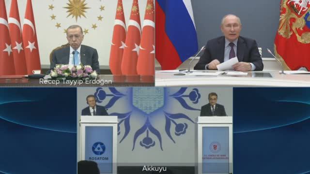 В. Путин обсудил с Эрдоганом проект АЭС «Аккую» между Россией и Турции.mp4