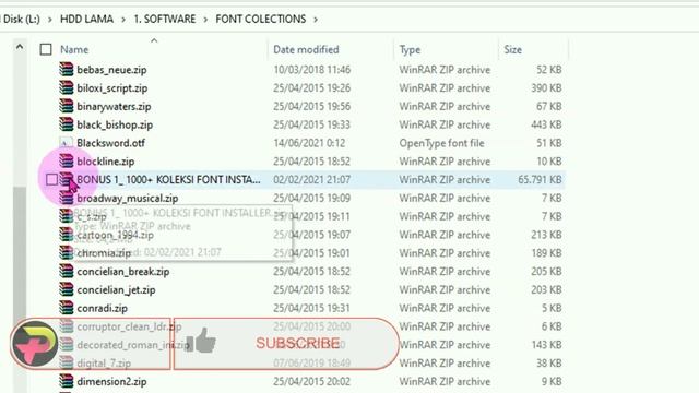 Cara Download Font Free untuk di Instal pada Komputer Laptop Windows