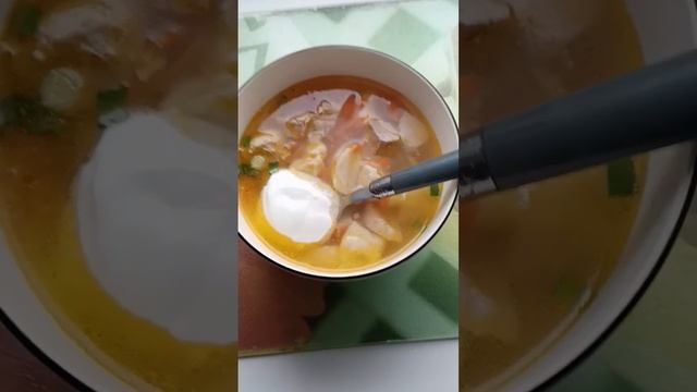 Вкус из детства! Суп с галушками!