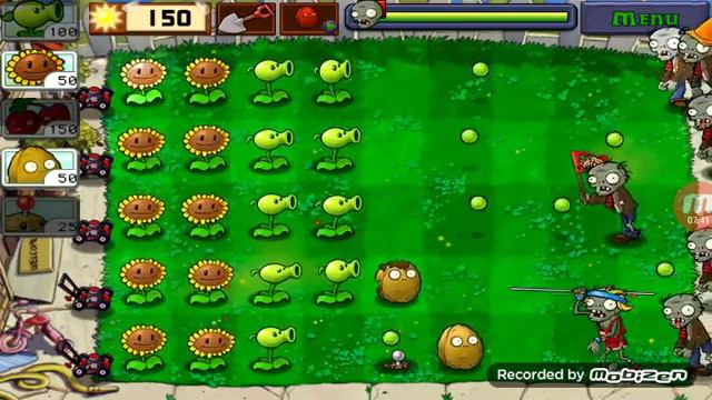 Plants vs zombies 1 #2 боулинг и росянка!