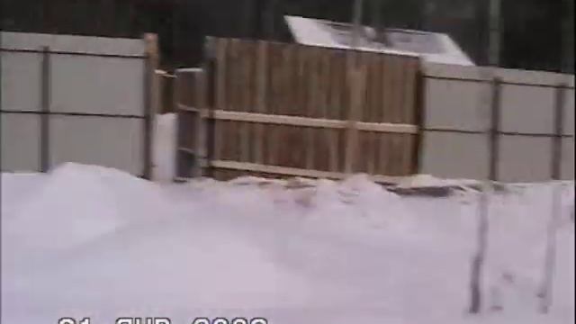 Строительные работы зимой.