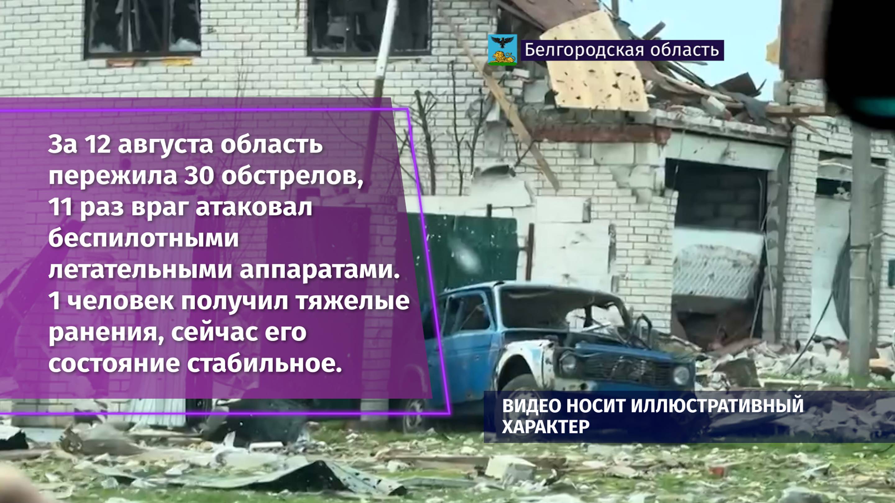 За 12 августа область пережила 30 обстрелов, 11 раз враг атаковал БПЛА