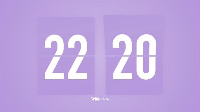 45 Min Countdown Flip Clock Timer / Simple Beeps ? ?