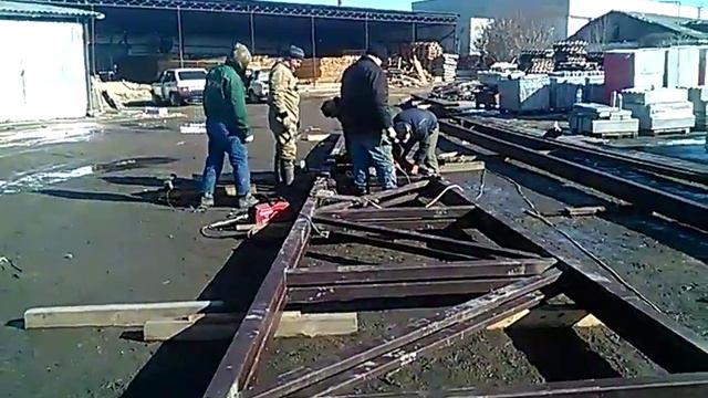 Изготовление ферм металлоконструкции длина 14 метров!