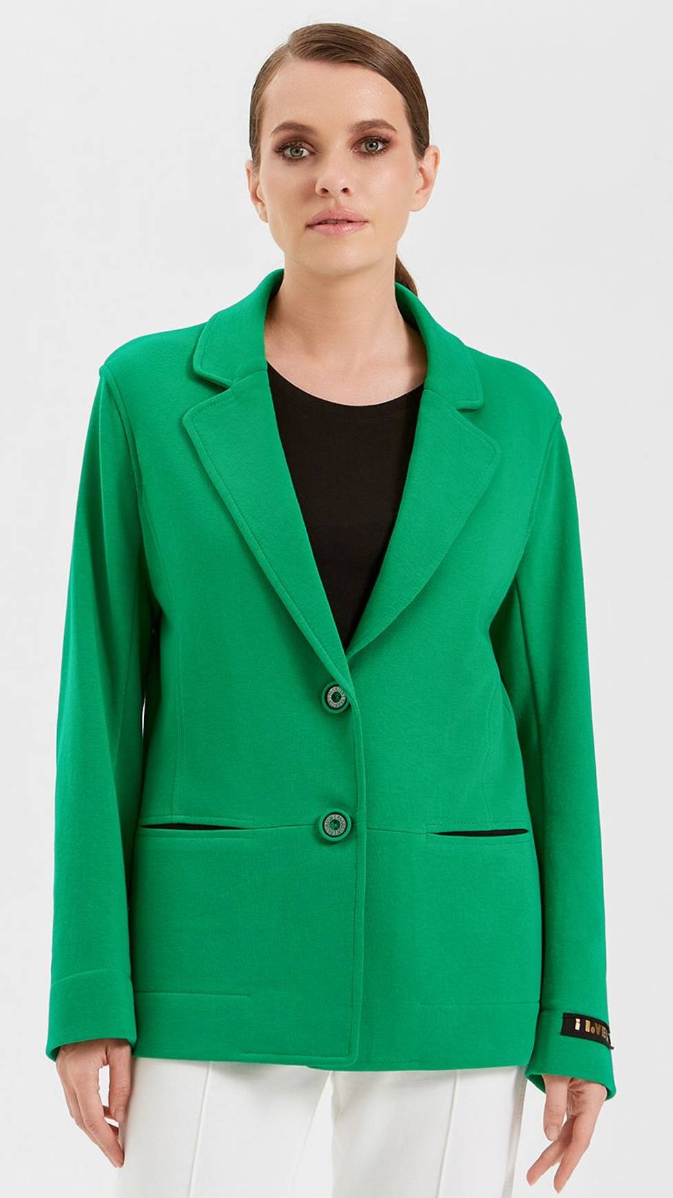 Пиджак трикотажный женский LO зеленый
Артикул: 0424200113