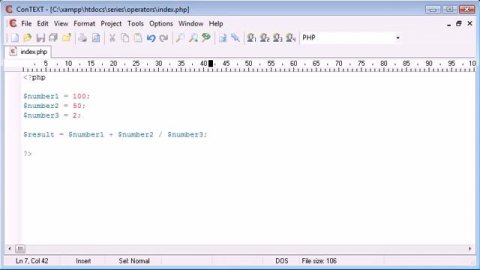 PHP 22 Arithmetic Operators