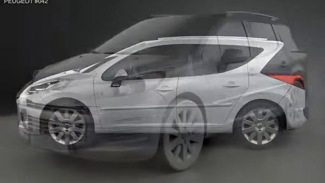 3D Model Peugeot 207 SW 2012 3D Model at 3DExport.com