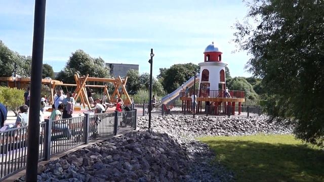 Остров фортов в Кронштадте. Детские площадки и благоустроенные зоны парка