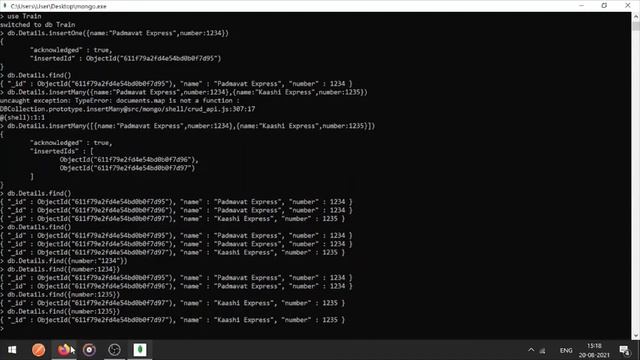 MongoDB Tutorial -05 | Understanding MongoDB CRUD Operations