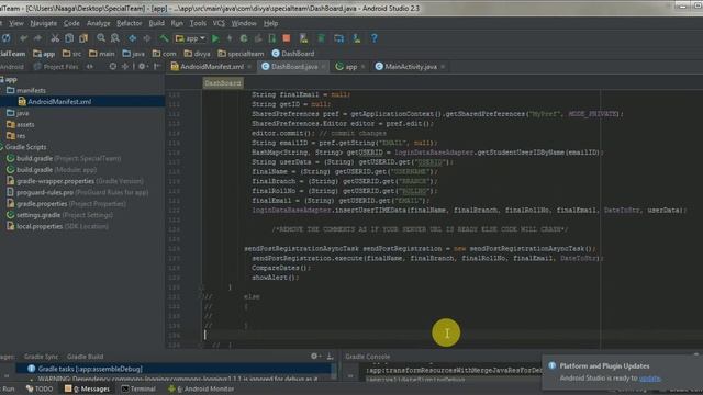 Android Attendance Management system using  WiFI Technology
