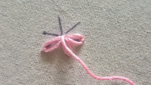 lazy daisy stitch  hand embroidery flower design  lazy daisy