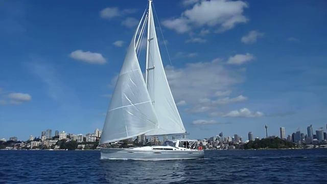 Beneteau Oceanis 58 code 0 test sail Sydney
