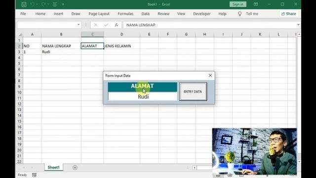 Cara Cepat Membuat Form Input Data di Excel dengan Satu Textbox Userform