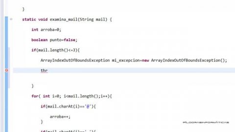 Curso Java Excepciones V. Cláusula throw. Vídeo 146