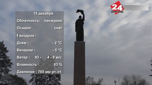 ПОГОДА НА ЗАВТРА. 14.12.2021