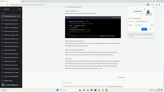 HTTP Request from Python not working works from other Software