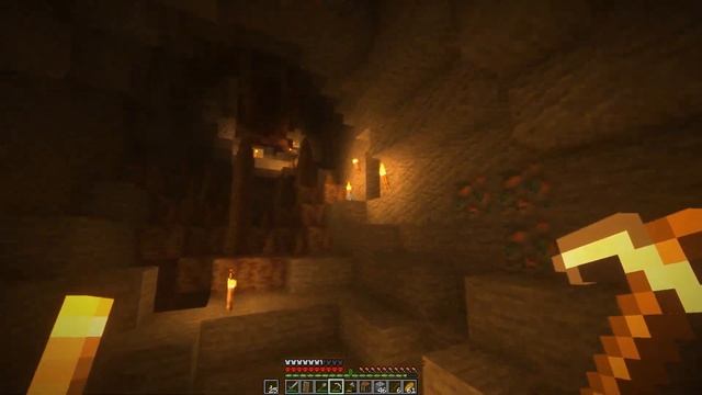 Minecraft| Пещеры, деревня