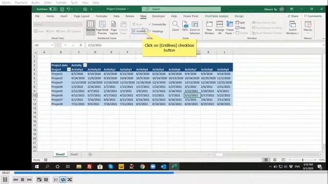 Power pivot tutorial - Microsoft Excel || Project Schedule