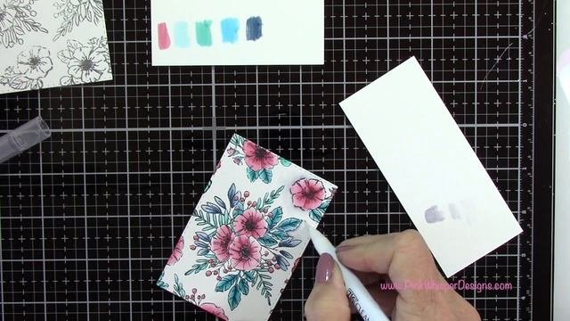 Art Impressions Floral Invites Easel Card