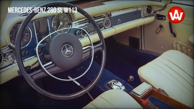 1971 Mercedes-Benz 280 SL W113 classic roadster by Paul Bracq