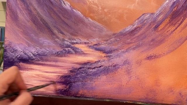 How To Paint Purple Mountain Flowers  Birdhouse