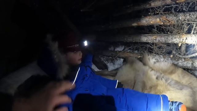 Winter Camping in Snow Storm with Survival Shelter & Bushcraft Cot.