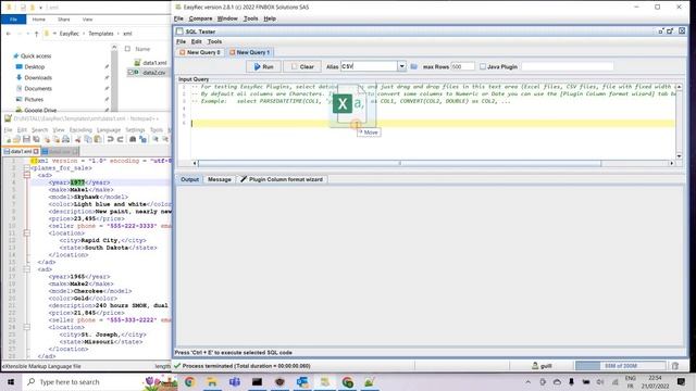 Sample 8: Reconcile XML file with CSV file