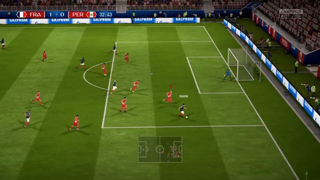EA Sports FIFA 18 World Cup Mode Prediction / GROUP C - FRANCE vs PERU in 1080p #22