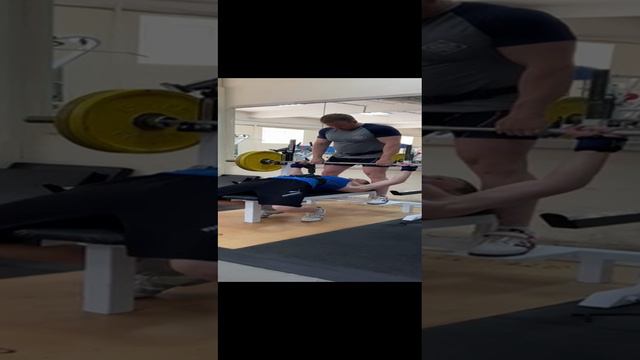 Андреев Иван, жим лёжа 100 кг. на открытой тренировке 01.06.2024 года