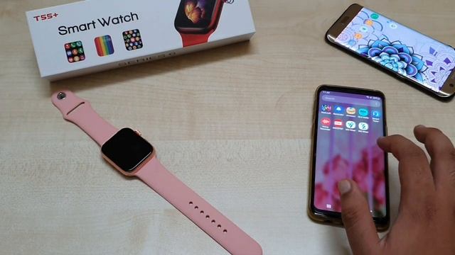 How To Set Wallpaper In T55 Plus Smartwatch | How To Set Own Custom Watch Faces T55+ Smartwatch
