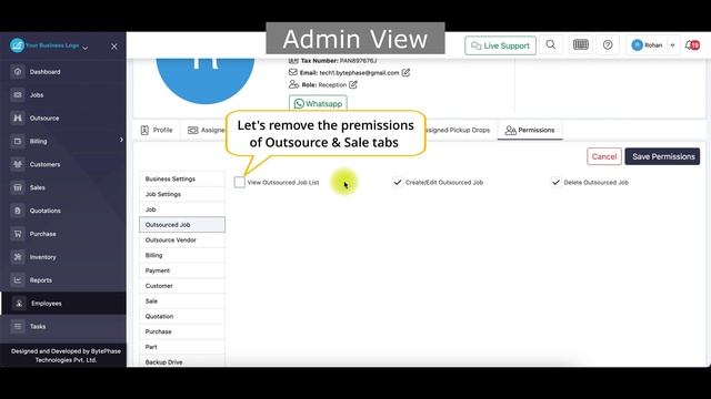 Empowering Your Workforce with Granular Employee Permission in BytePhase CRM | Employee Permission