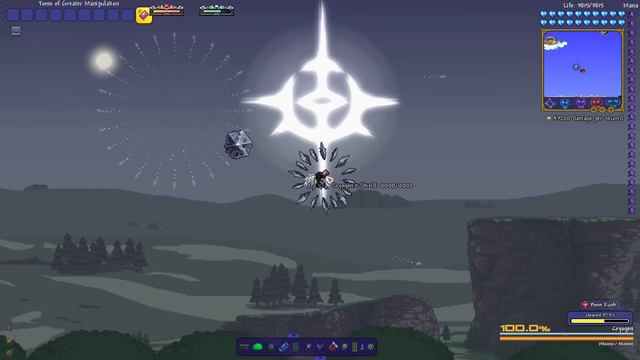 Terraria Greater Tome of Manipulation vs Calamity Mod Malice Mode Boss Rush ll Joost Mod