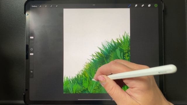 Draw A Lush, Green Hillside In Procreate With Greenery Brushes