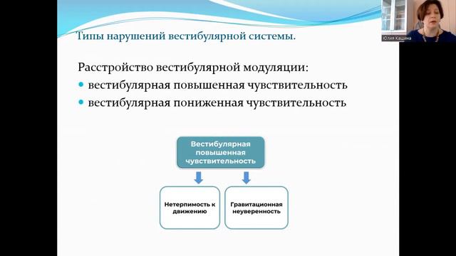 Сенсорная интеграция.Вестибулярная система_типы нарушений, приемы коррекции у детей раннего возраста