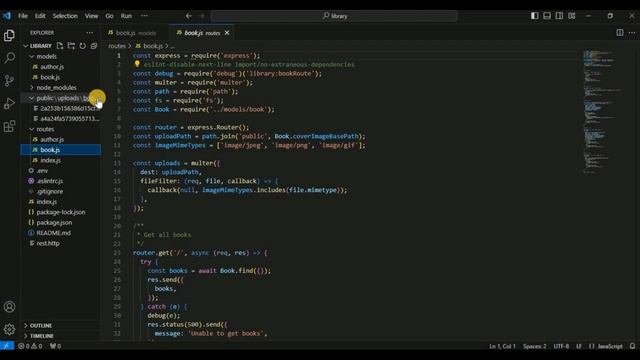 Store Binary Data in Mongo Buffer | Node Express Mongo Tutorial Part VII | Library Project