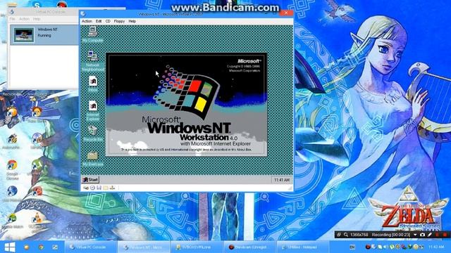 Windows NT 4.0 Workstation Service Pack 1 Mon Virtual PC 2004 2007